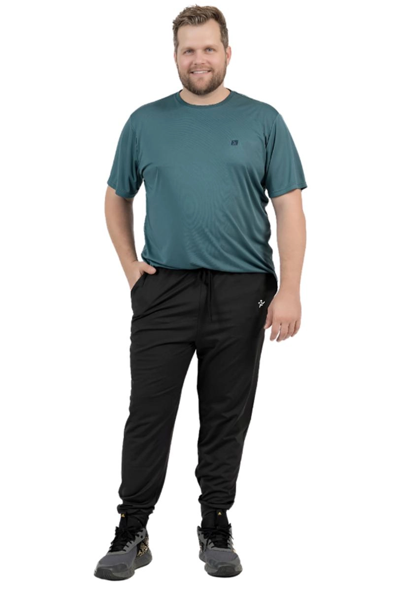Calça Polo Brasil Helanca Plus Size Masculina Preta