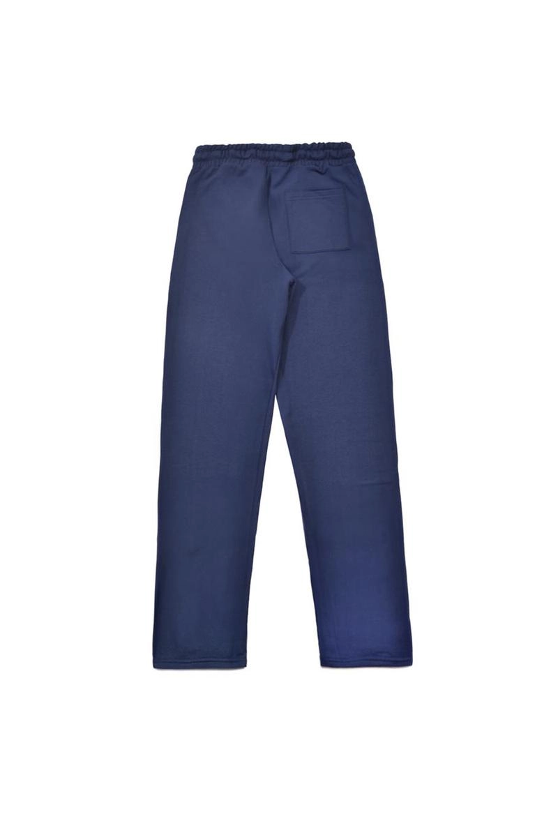 Calça SBA Moletom Corte Reto Masculina Azul Marinho