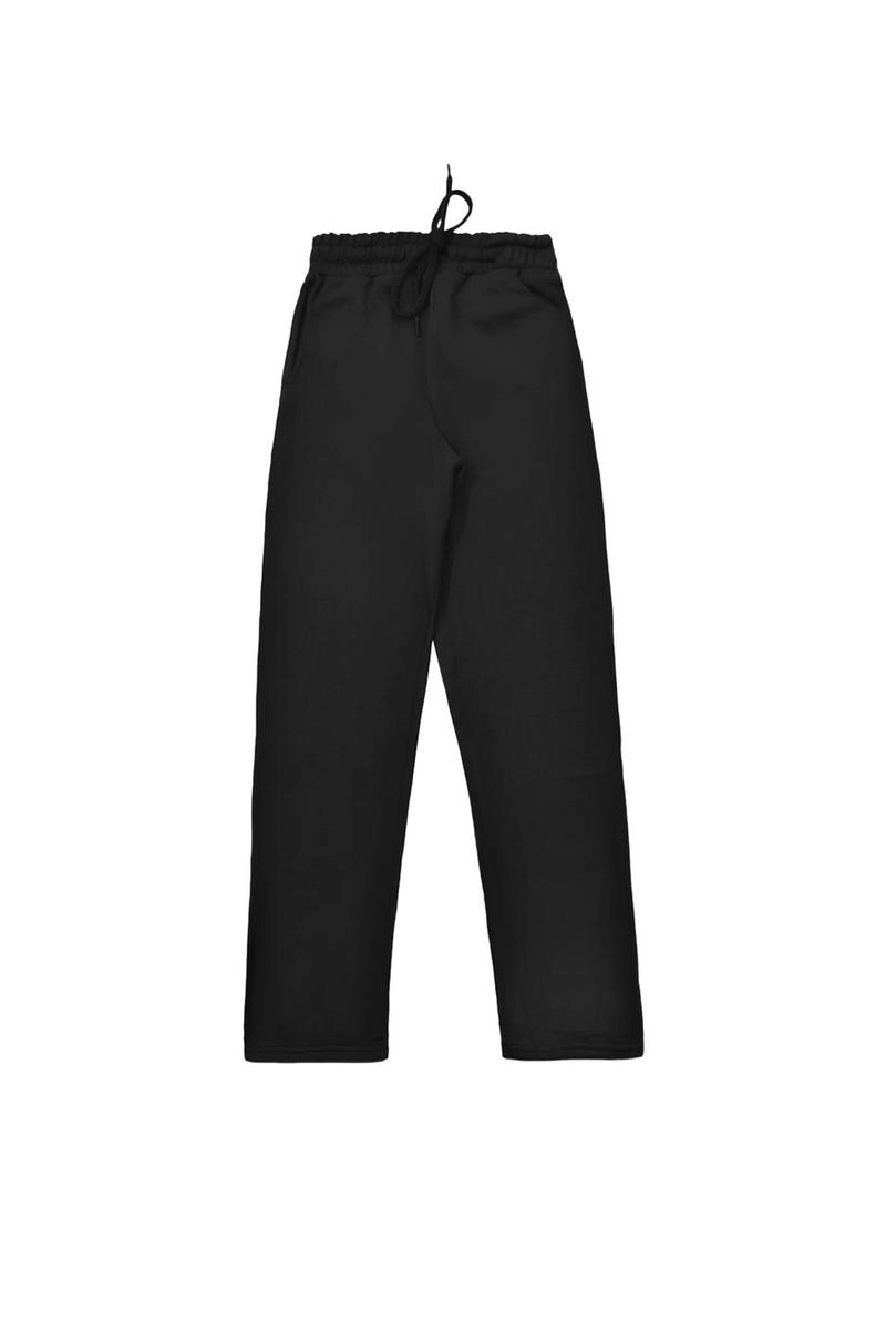 Calça SBA Moletom Corte Reto Masculina Preta