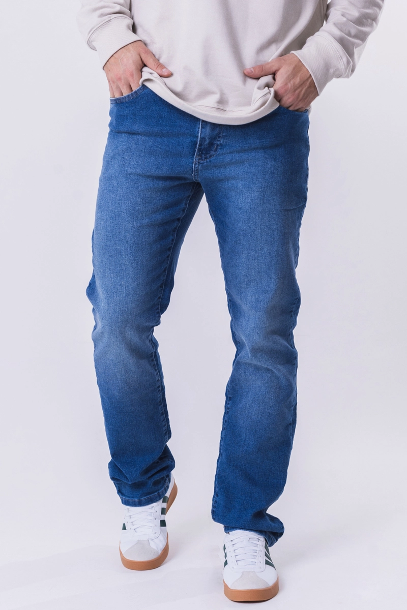 Produto - Calça Vilejack Reta Masculina Jeans Claro