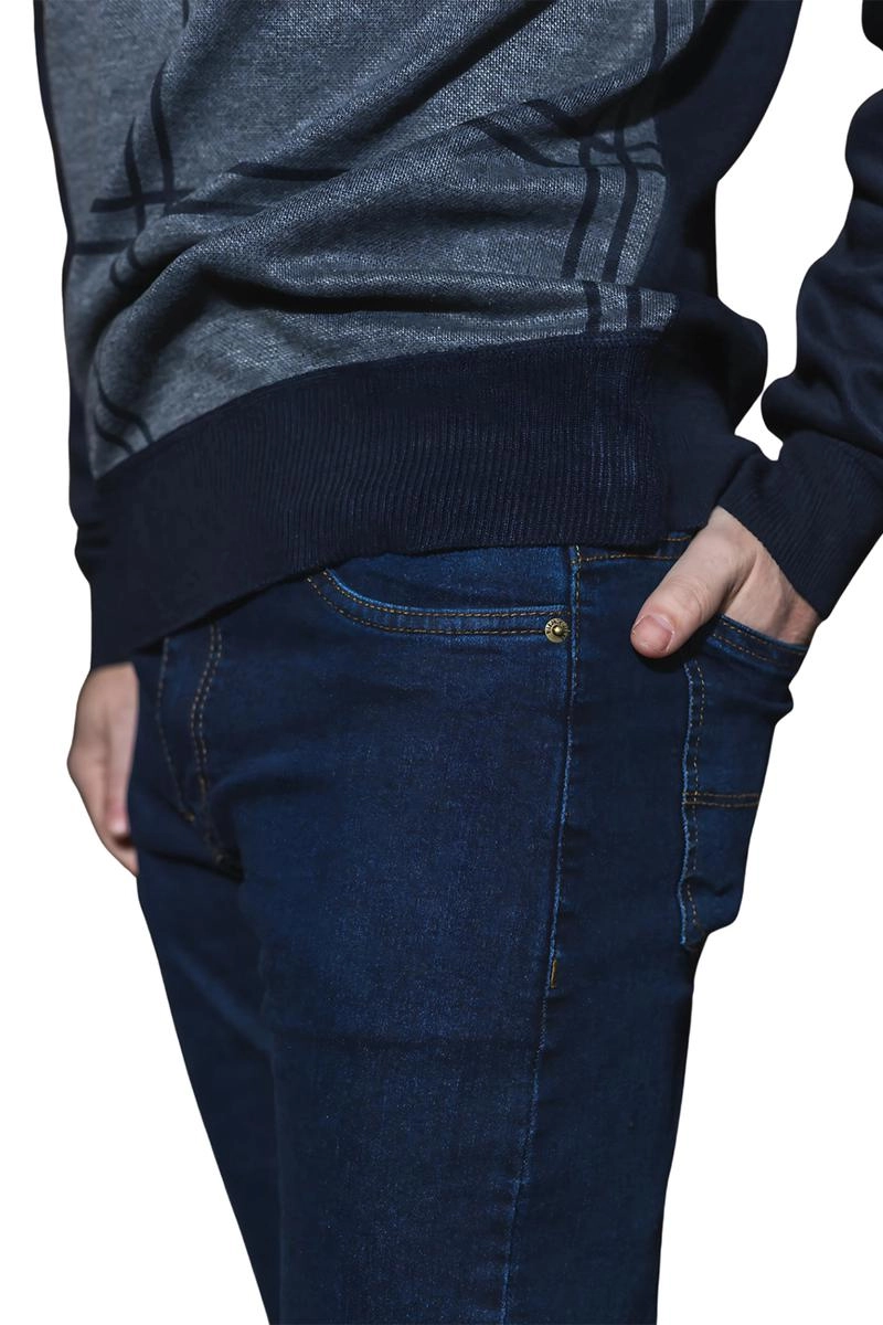 Calça Vilejack Reta Masculina Jeans Escuro
