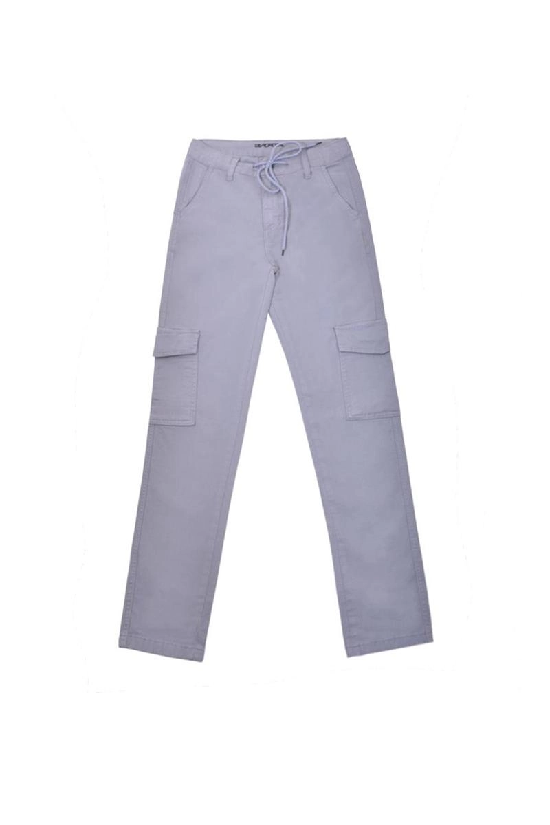 Calça Voox Cargo Sarja Feminina Cinza