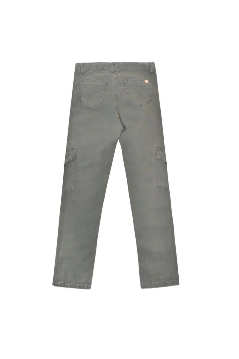 Calça Voox Cargo Sarja Feminina Verde Militar