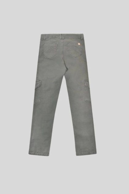 Produto Calça Voox Cargo Sarja Feminina Verde Militar