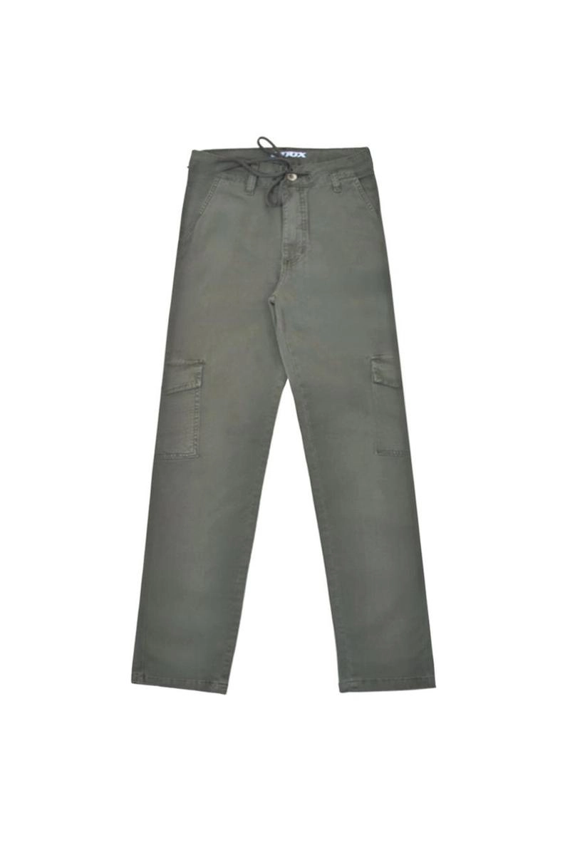 Calça Voox Cargo Sarja Feminina Verde Militar