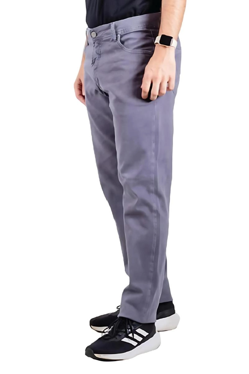 Calça Voox Sarja Slim Masculina Cinza