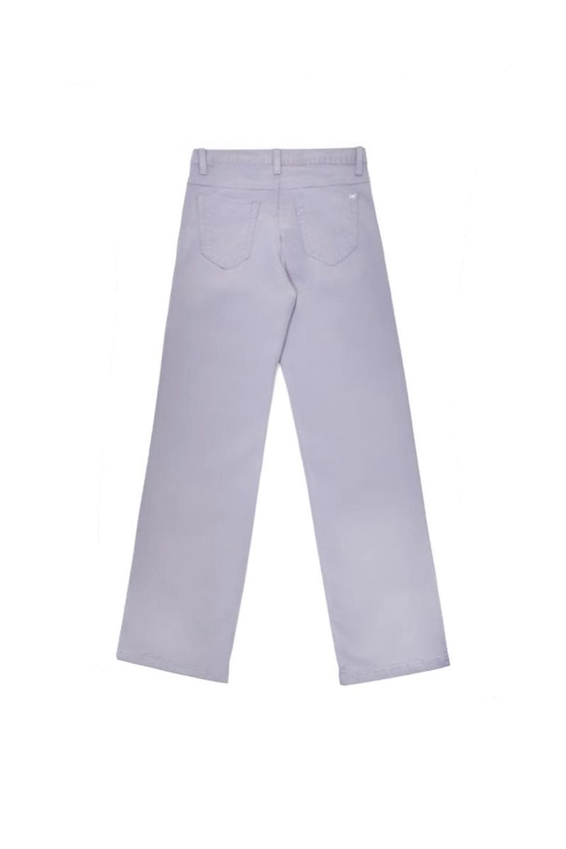 Calça Voox Sarja Wide Leg Feminina Cinza