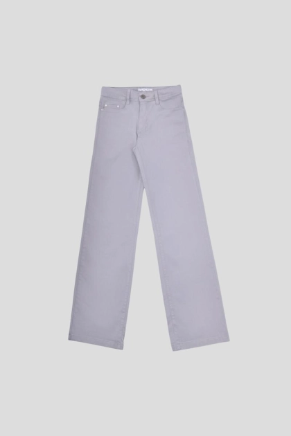 Produto Calça Voox Sarja Wide Leg Feminina Cinza