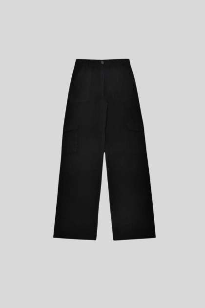 Produto - Calça Voox Wide Leg Cargo Feminina Preta