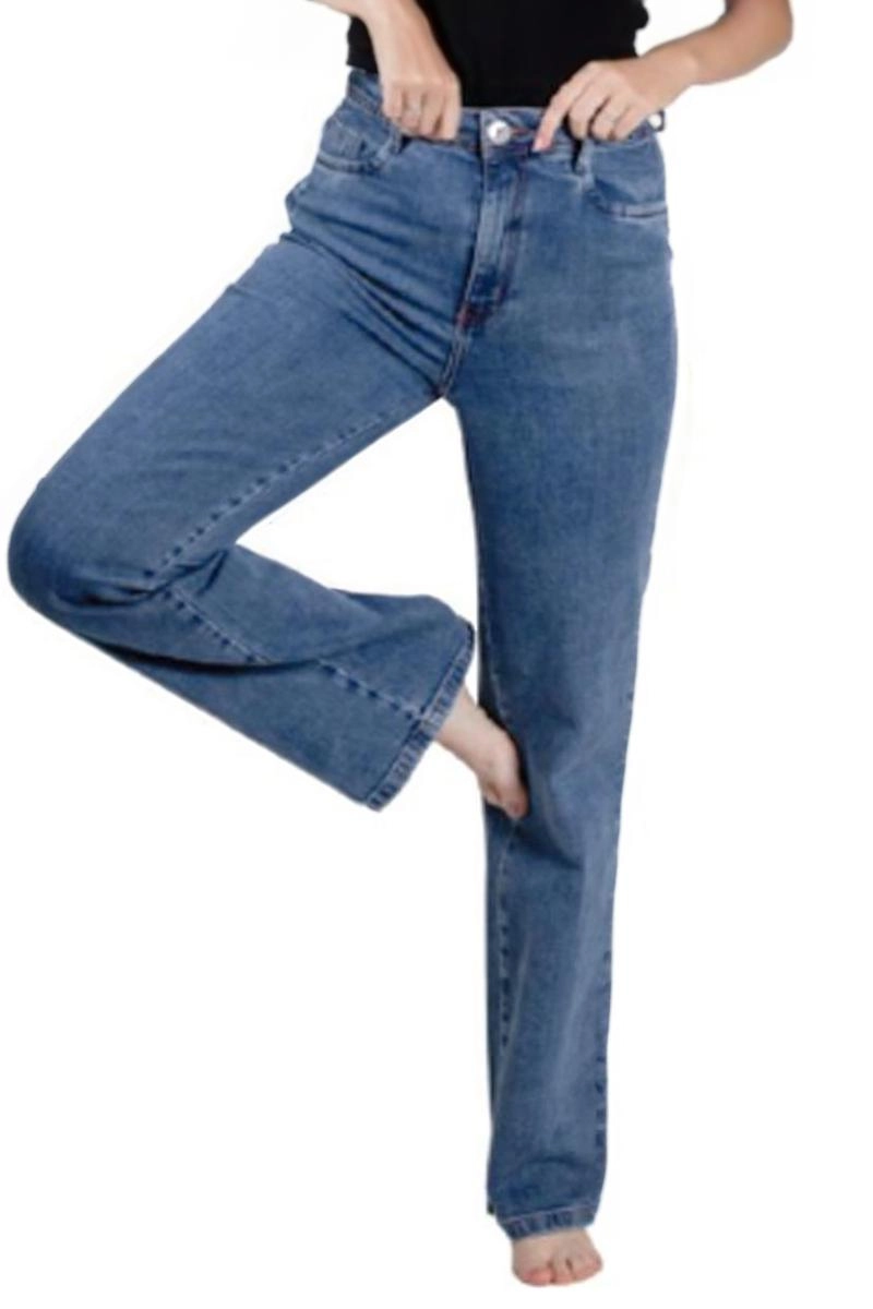 Calça Voox Wide Leg Feminina Jeans