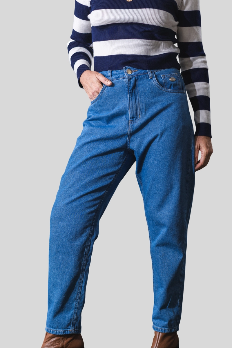 CAL FEM MOM JEANS MAX DENIM