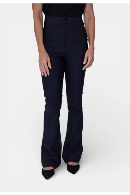 Calça Bonequim Flare Anatômica Feminina Preta Produto Calça Bonequim Flare Anatômica Feminina Preta