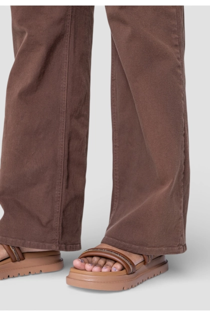 Produto Calça Calvin Klein Sarja Wide Leg Feminina Marrom