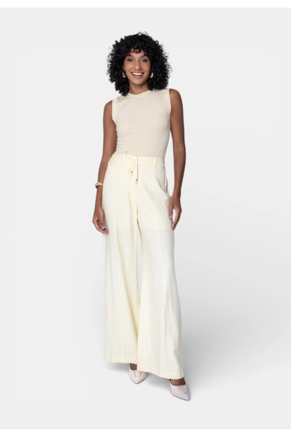 Produto - Calça Gabip Alfaiataria Feminina Amarela