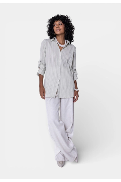 Produto - Calça Gabip Pantalona Cinto Feminina Linho