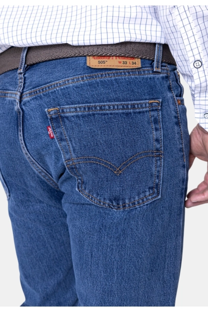 Produto Calça Jeans Levis 505 Regular Lavagem Média