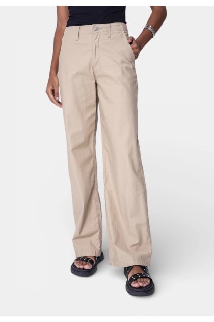 Calça Levis Wide Leg Sarja Feminina Bege Produto Calça Levis Wide Leg Sarja Feminina Bege