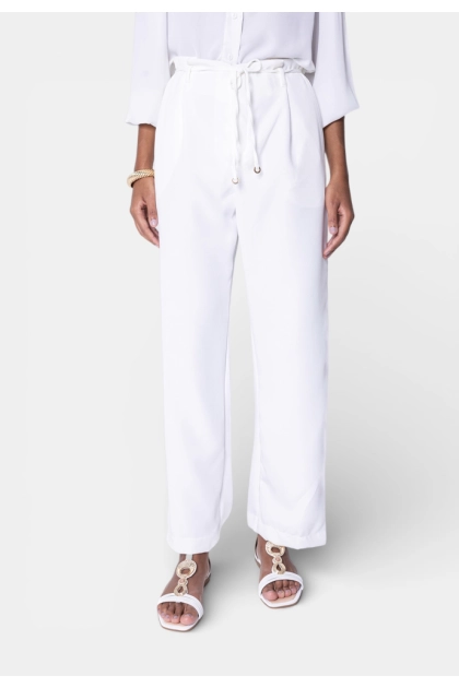 Calça Rovitex Alfaiataria Feminina Off White Produto Calça Rovitex Alfaiataria Feminina Off White