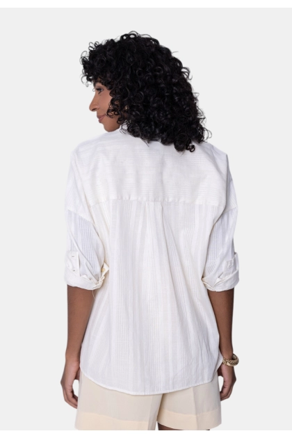 Produto Camisa Calvin Klein Listrada Feminina