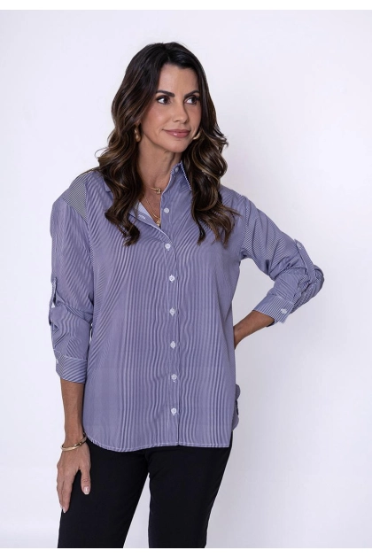 Produto - Camisa Ellen One Listrada Feminina