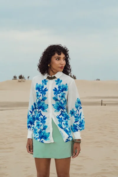 Produto Camisa Feminina Manga Longa Gata Bakana