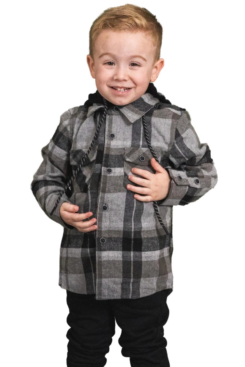 Camisa Gangster Flanela Masculina Infantil Xadrez 