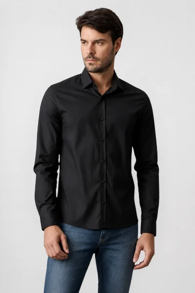 Camisa Manga Longa Calvin Klein Masculina Preta Produto Camisa Manga Longa Calvin Klein Masculina Preta