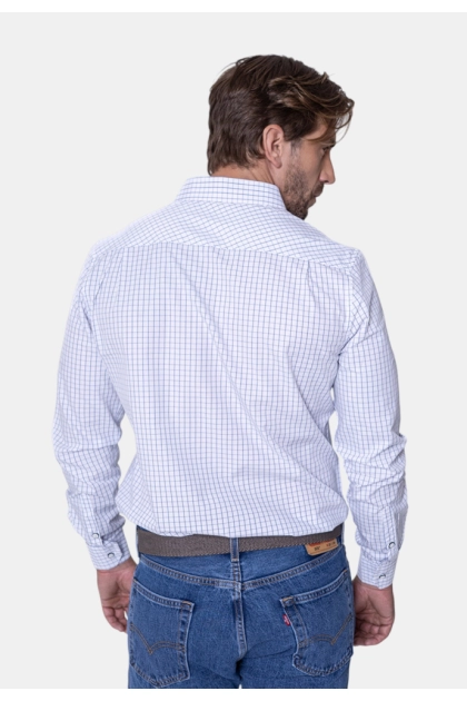 Camisa Pitt Slim Masculina Xadrez Marinho Produto Camisa Pitt Slim Masculina Xadrez Marinho