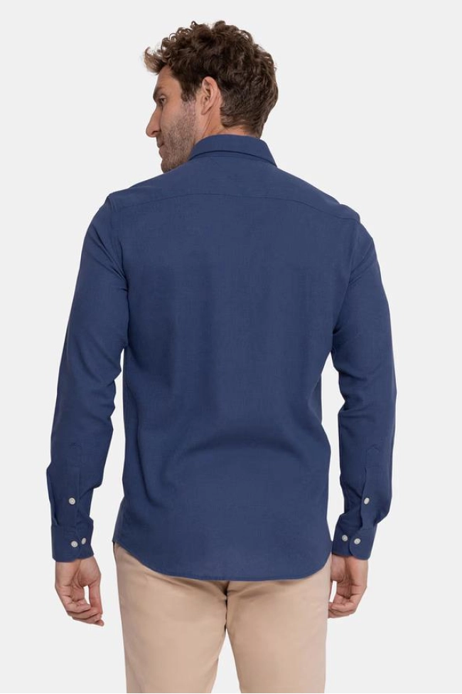 Camisa Tommy Hilfiger Manga Longa Masculina Azul Escuro Produto Camisa Tommy Hilfiger Manga Longa Masculina Azul Escuro