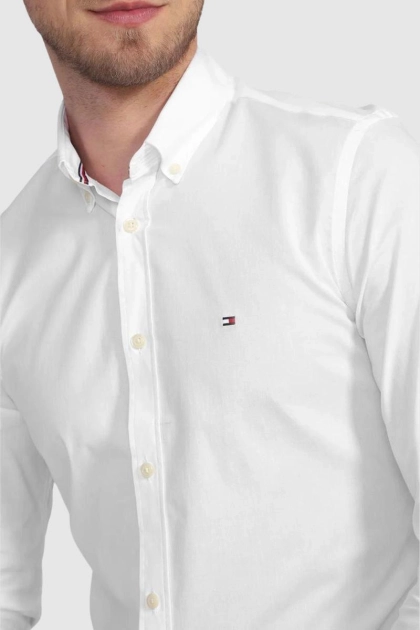 Camisa Tommy Hilfiger Manga Longa Masculina Branco Produto Camisa Tommy Hilfiger Manga Longa Masculina Branco