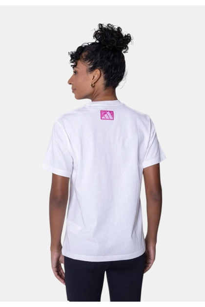 Camiseta Adidas Manga Curta Estampada Feminina Branca Produto Camiseta Adidas Manga Curta Estampada Feminina Branca