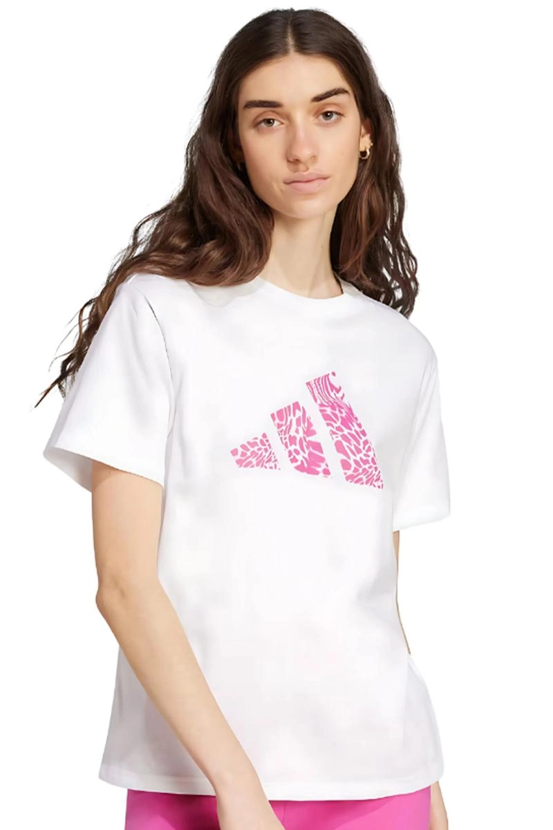 Camiseta Adidas Estampada Camo Feminina Branca