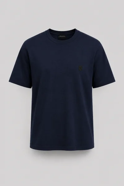 Produto Camiseta Masculina Basica Brook Sthill Azul Marinho