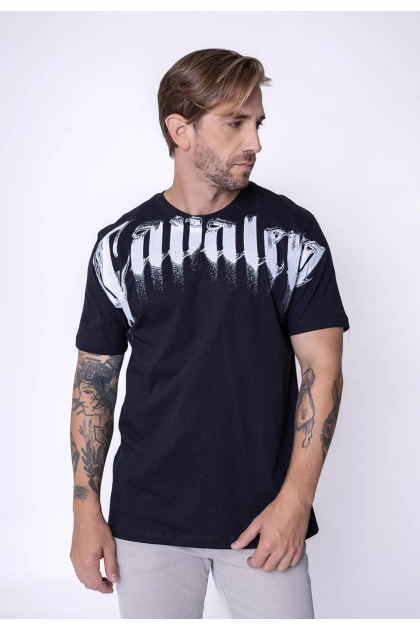 Produto - Camiseta Cavalera Manga Curta Masculina Preta