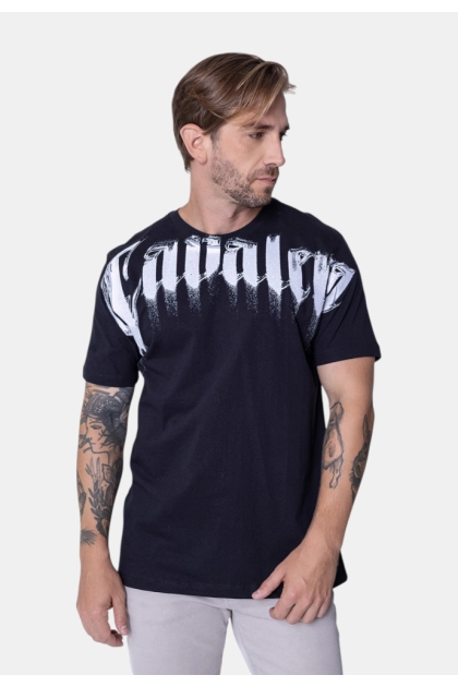 Camiseta Cavalera Manga Curta Masculina Preta Produto - Camiseta Cavalera Manga Curta Masculina Preta