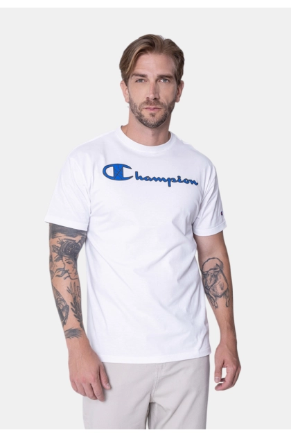 Produto - Camiseta Champion Estampada Masculina Branca