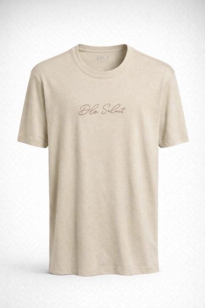 Camiseta DLZ Manga Curta Masculina Bege Produto Camiseta DLZ Manga Curta Masculina Bege