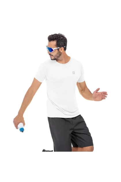 Camiseta Endorfina Dry Fit Masculina Branco Produto Camiseta Endorfina Dry Fit Masculina Branco