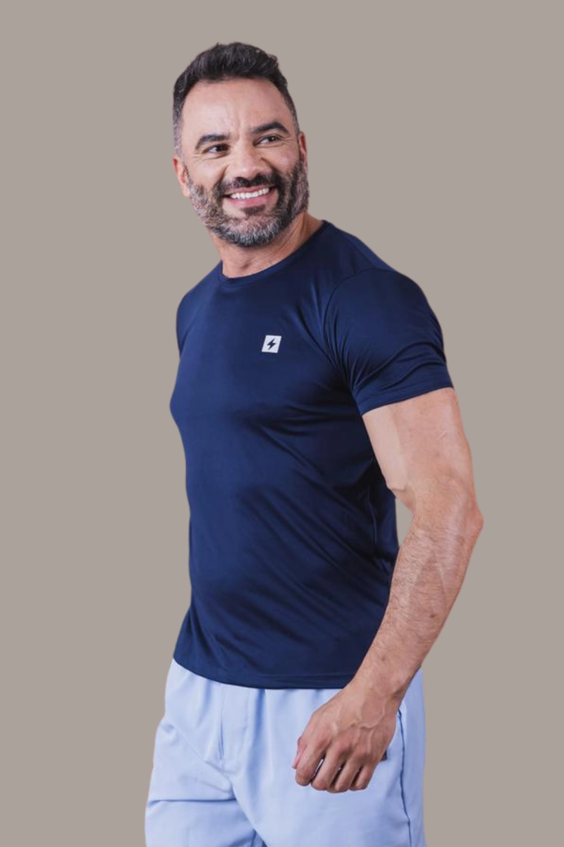 Produto - Camiseta Endorfina Dry Fit Masculina Marinho