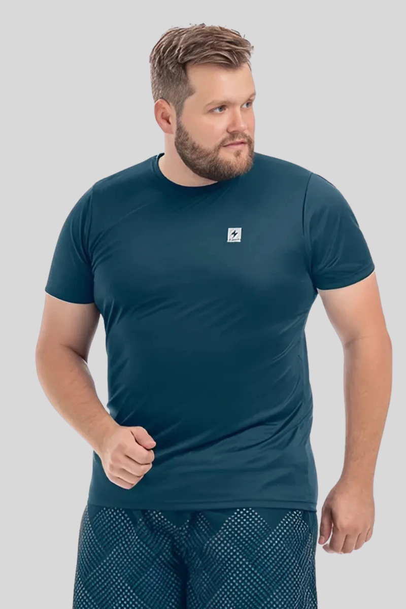 Produto - Camiseta Endorfina Dry Fit Plus Size Masculina Marinho