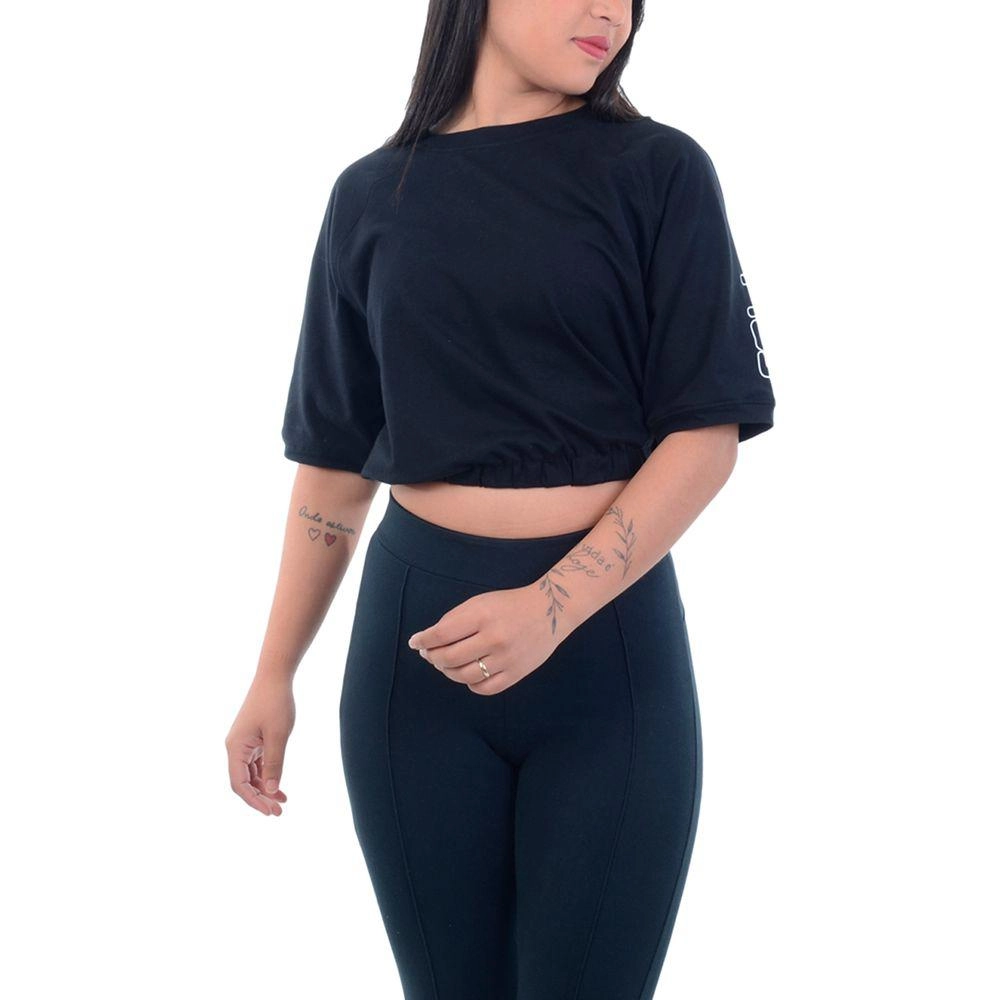 Produto - Camiseta Fila Cropped Transfer Feminina