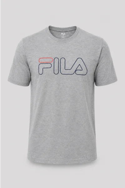 Camiseta Fila Manga Curta Letter Algodão Masculino Produto Camiseta Fila Manga Curta Letter Algodão Masculino