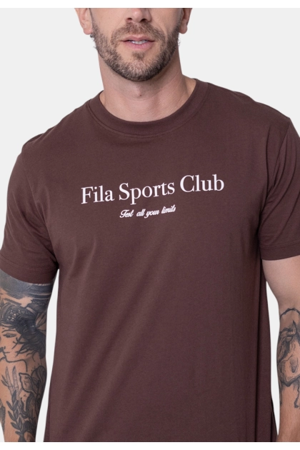 Camiseta Fila Manga Curta Masculina Marrom Produto Camiseta Fila Manga Curta Masculina Marrom