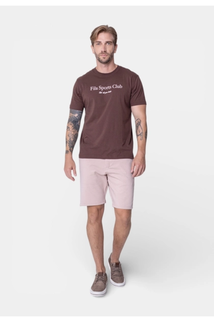 Camiseta Fila Manga Curta Masculina Marrom Produto Camiseta Fila Manga Curta Masculina Marrom