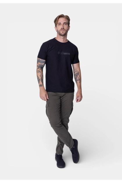 Camiseta Gangster Manga Curta Text Masculina Preta Produto Camiseta Gangster Manga Curta Text Masculina Preta