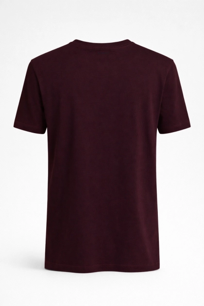 Camiseta Lee Manga curta Básica Masculina Bordô Produto Camiseta Lee Manga curta Básica Masculina Bordô