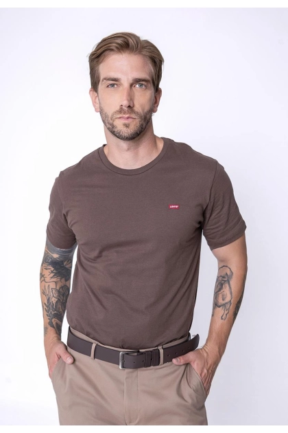 Camiseta Levi's Manga Curta Masculina Marrom
