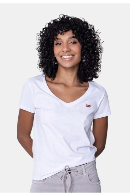 Camiseta Levis Gola V Feminina 