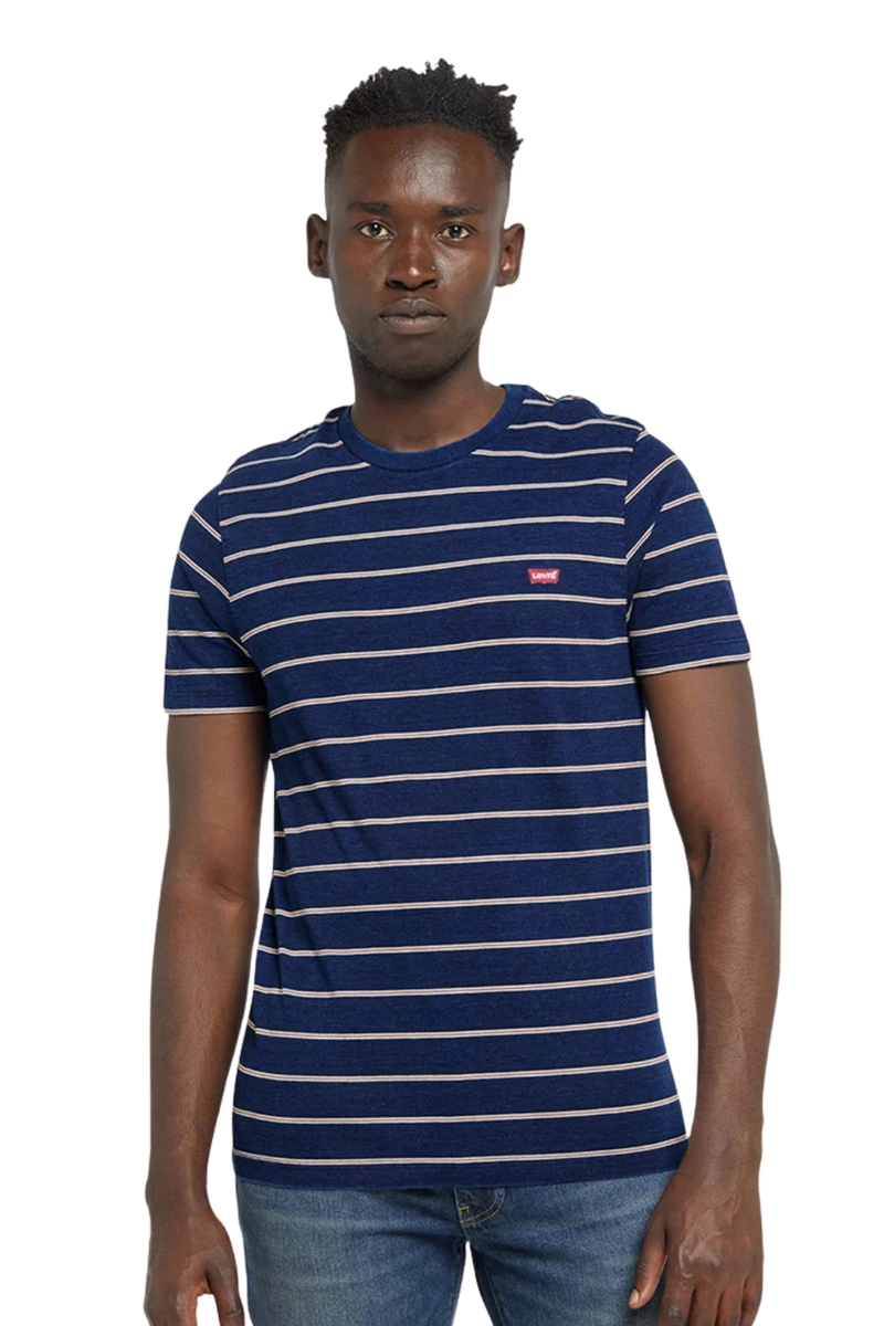 Camiseta Levis Listrada Masculina Marinho Produto - Camiseta Levis Listrada Masculina Marinho