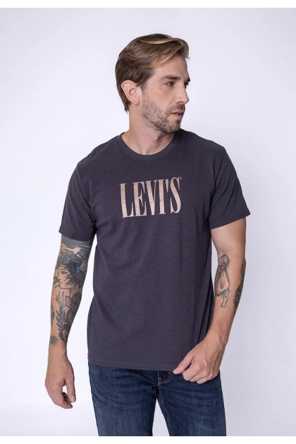Produto - Camiseta Levis Manga Curta Relaxed Fit Masculina Marrom